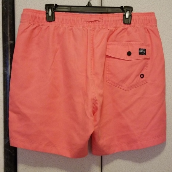 Superdry Men's Swimming Trunks, Salmon - Picture 4 of 4